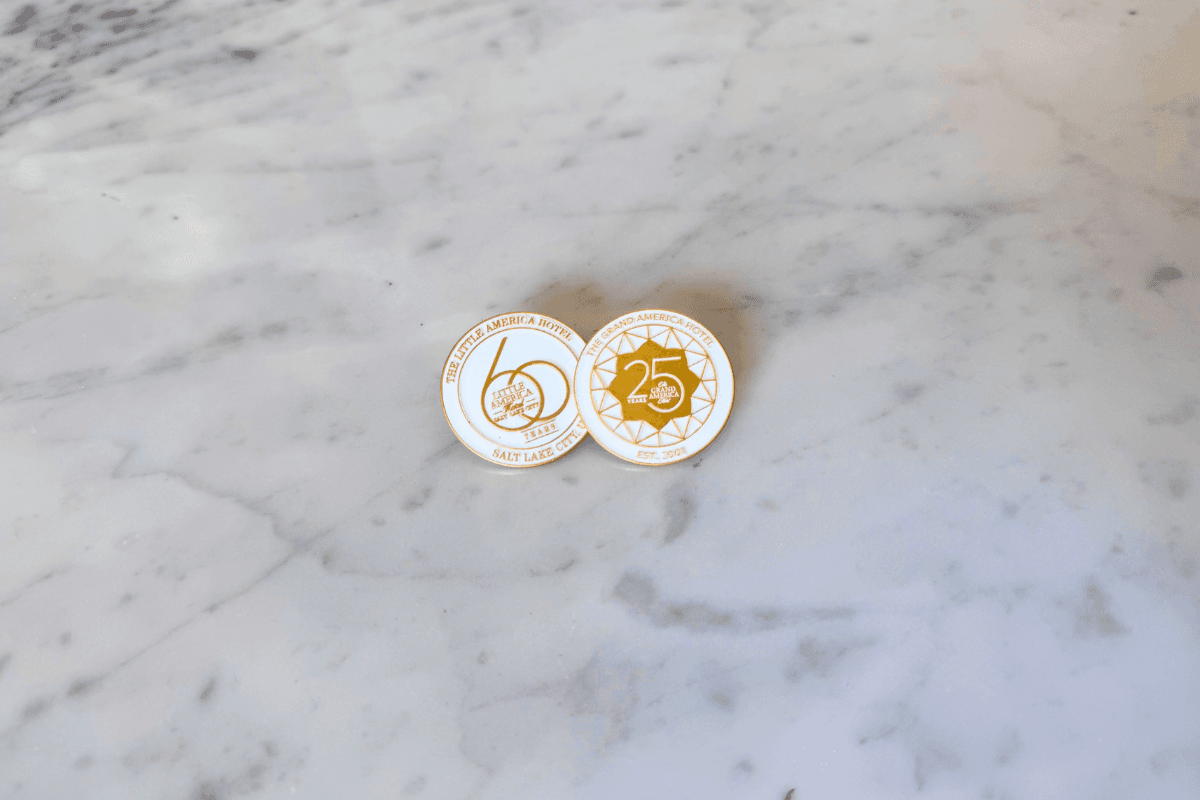 Commemorative anniversary pins