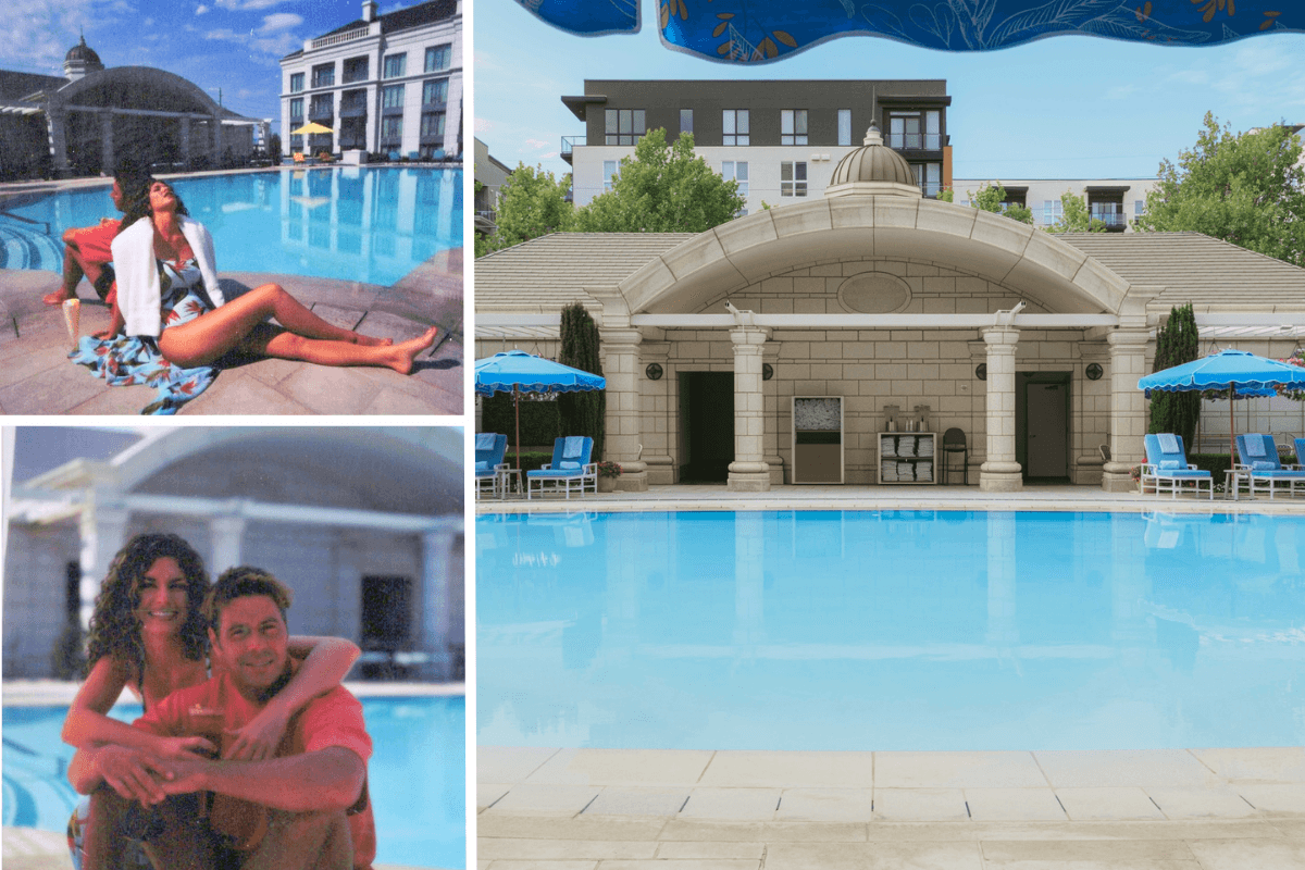 Then and Now Outdoor Pool