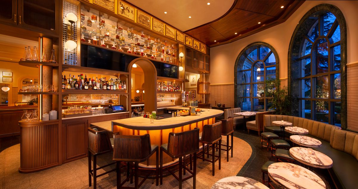 bar area at Laurel Brasserie and Bar