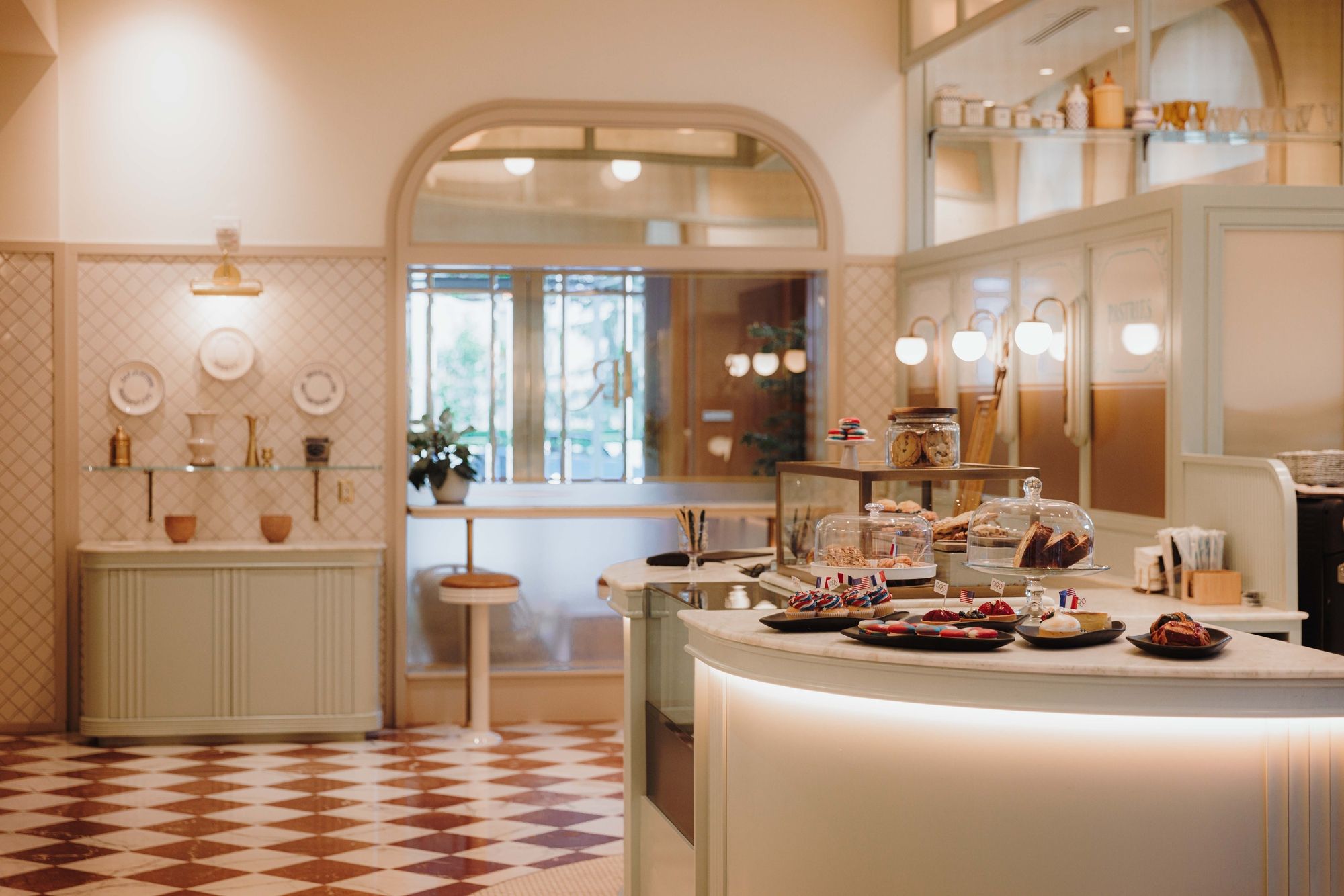 View of Bonne Vie pastries and coffee area.