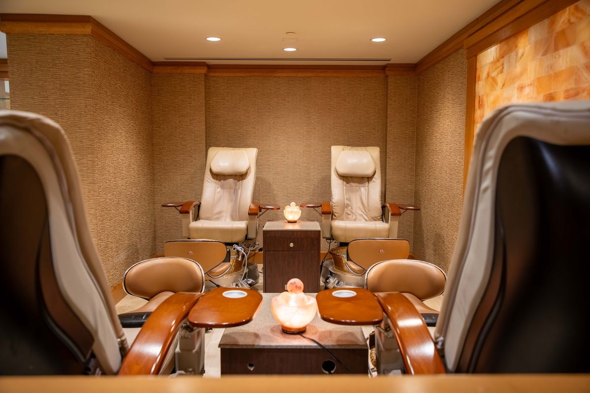 view of pedicure area at The Grand America Spa