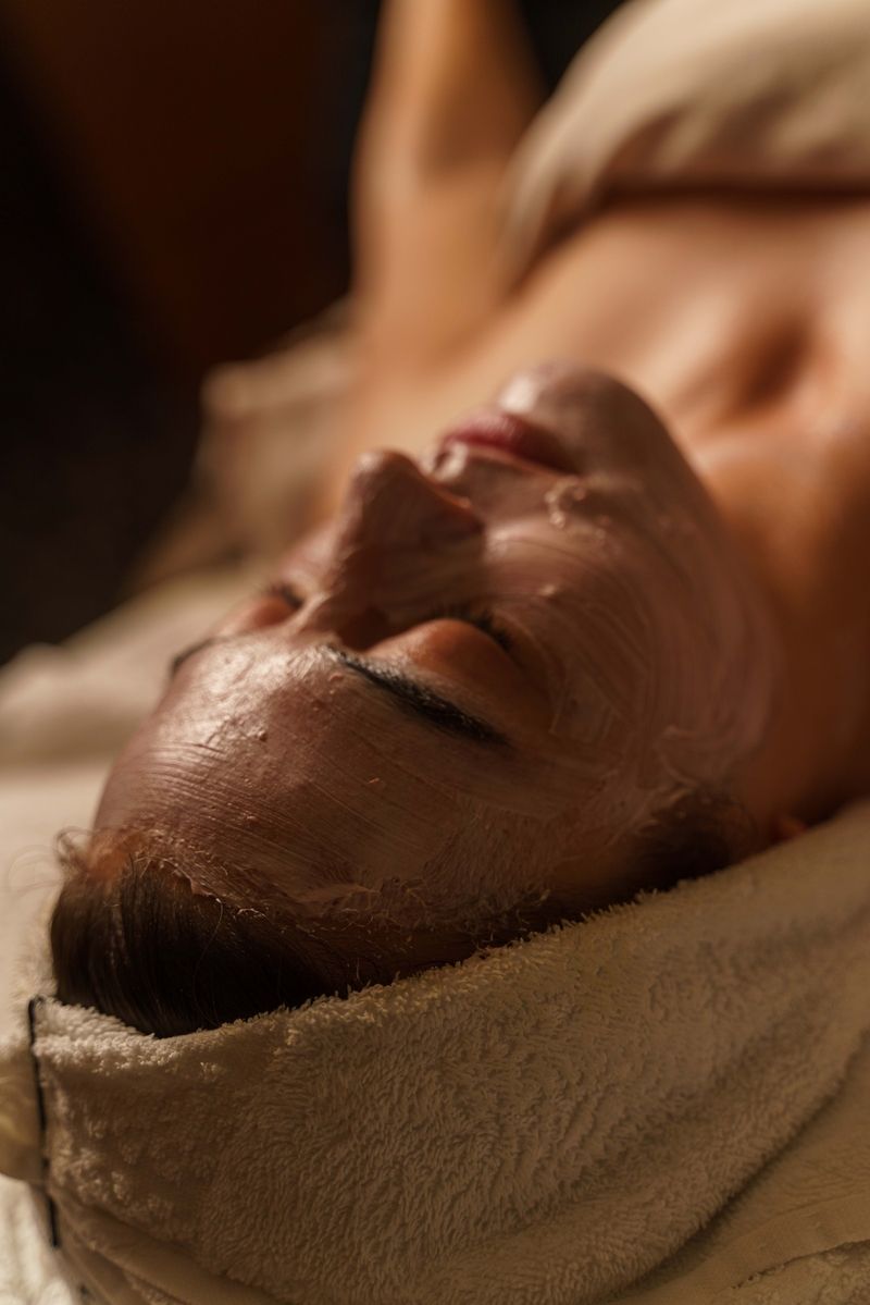 woman getting a facial