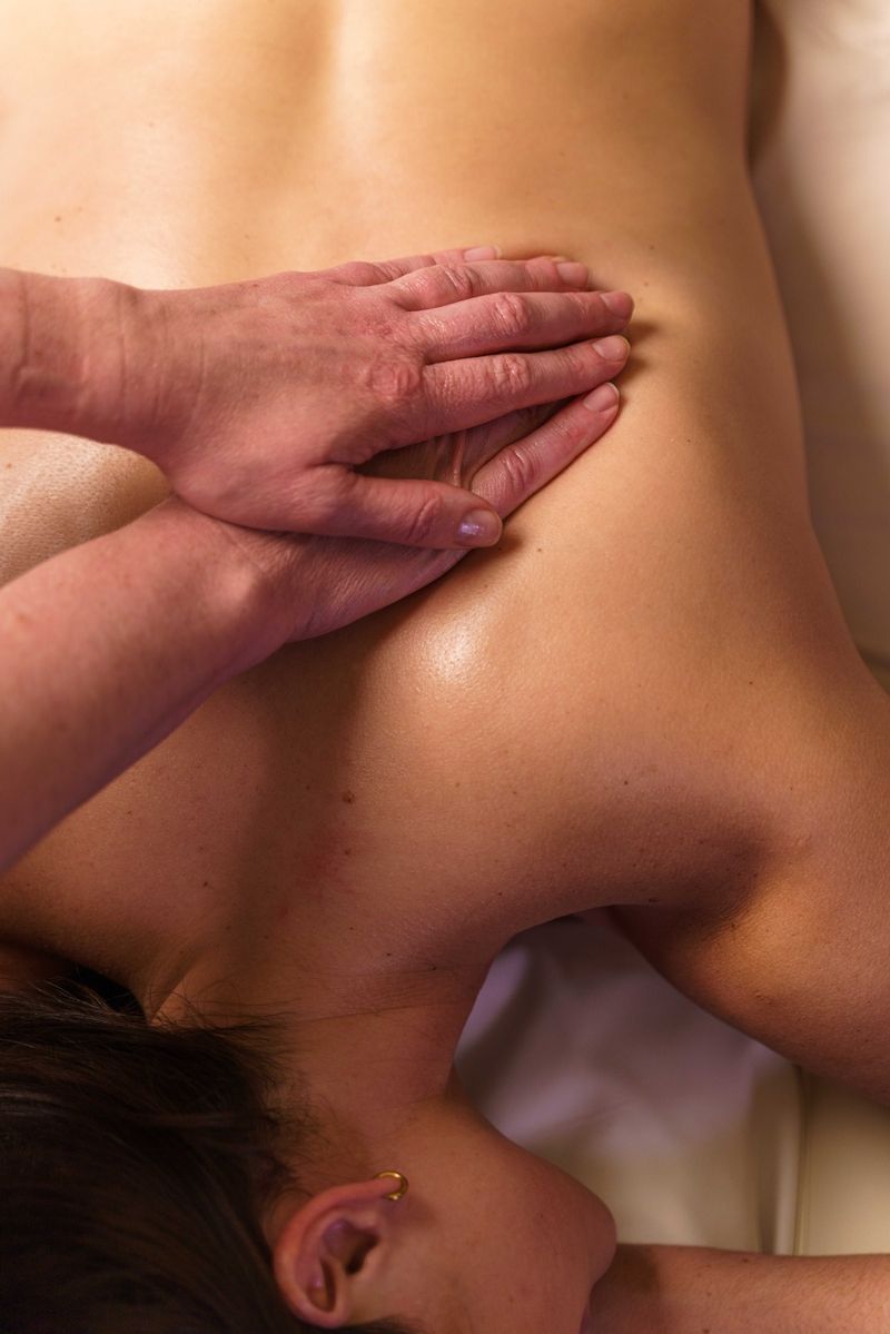 woman getting a massage