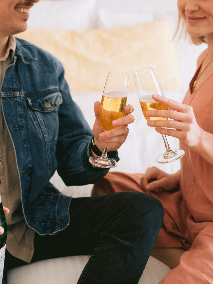 valentine's day tea table scape