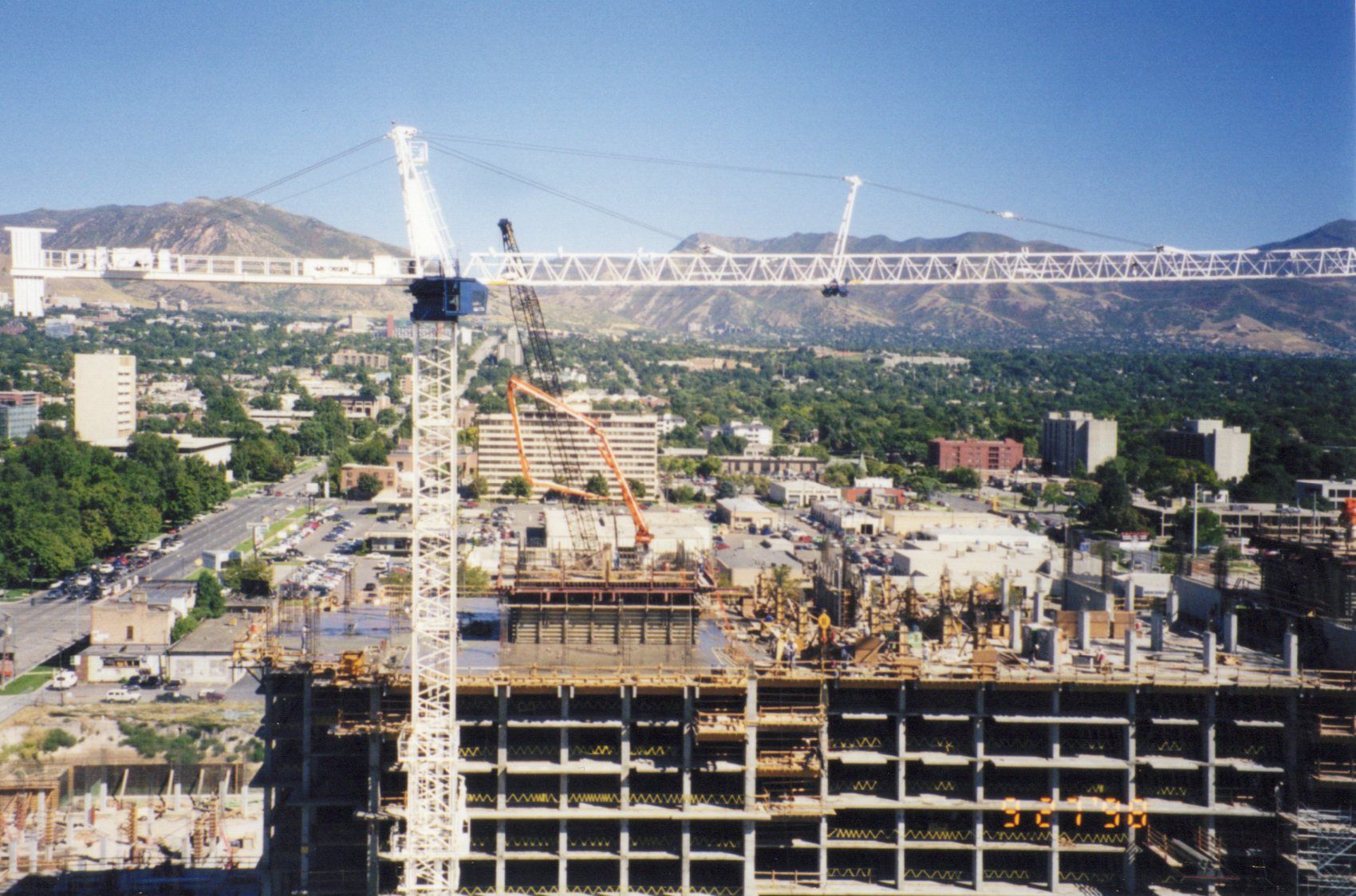 The Grand America under construction in 2001