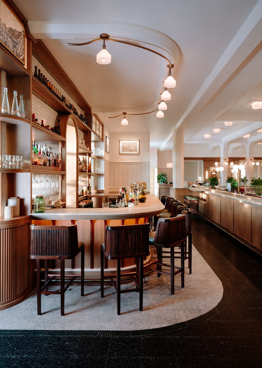 bar area at Laurel Brasserie and Bar