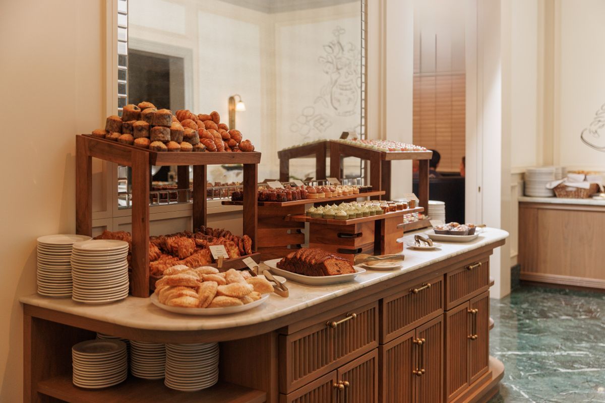 table display of pastries