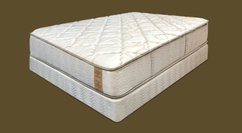 Graphic depicting mattress available to purchase for home.