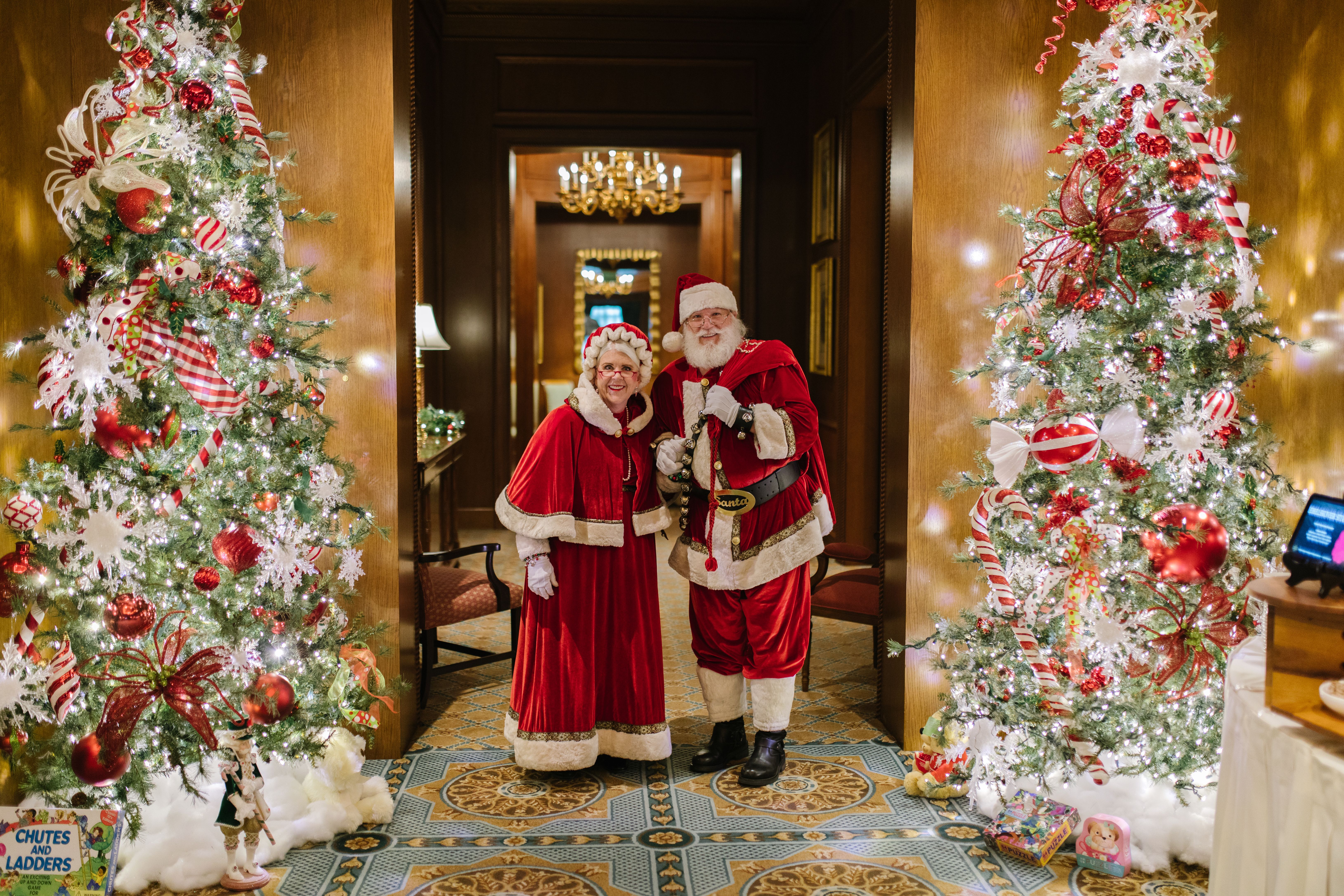 Santa and Mrs. Claus pose together