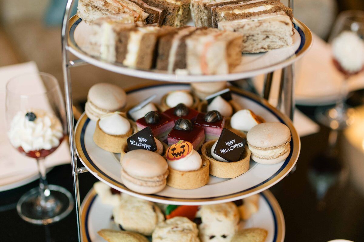 Witches tea sandwiches and pastries