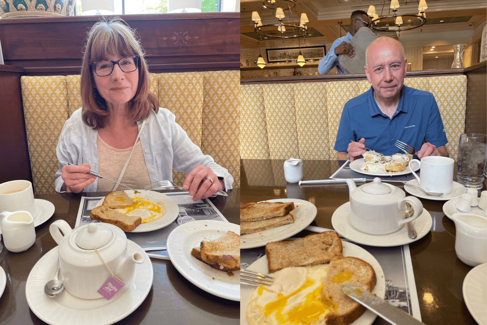 Man and woman dining at The Coffee Shop