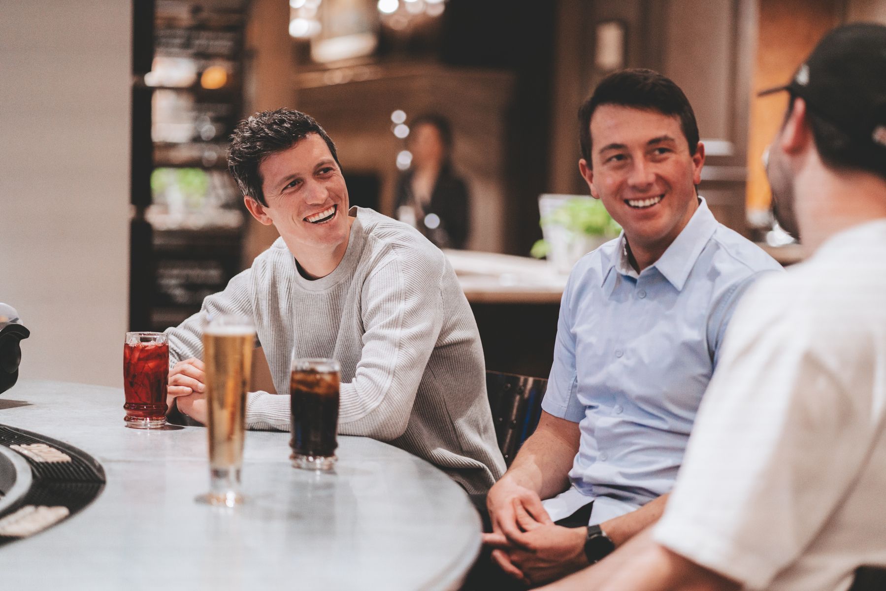 Men Chatting at the Bar