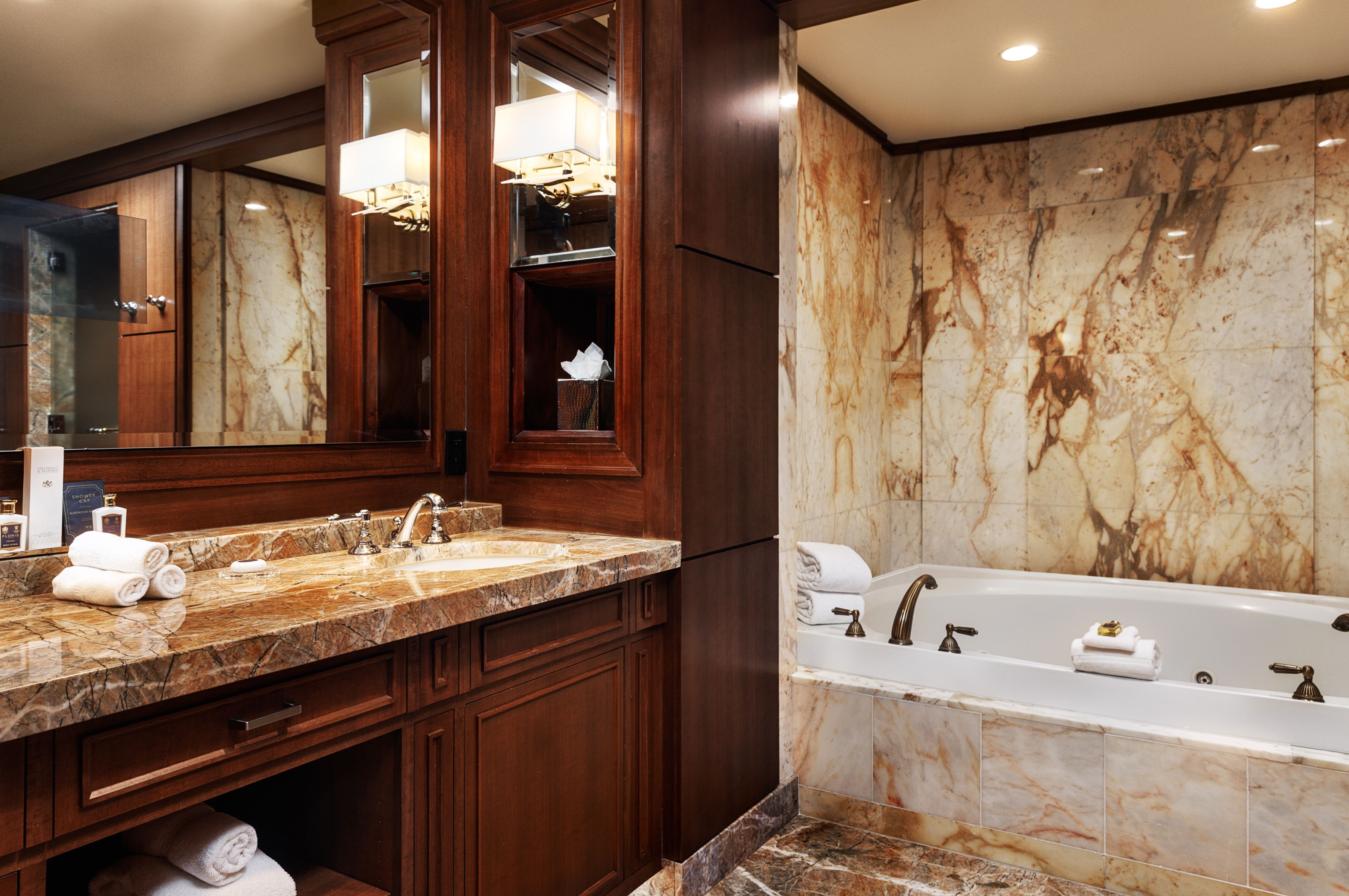 Little America Salt Lake Presidential Suite bath and vanity