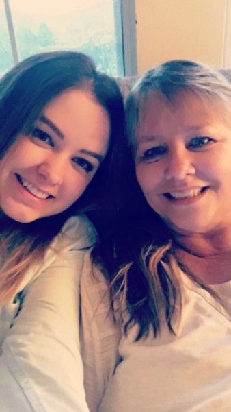 Mom and daughter selfie together